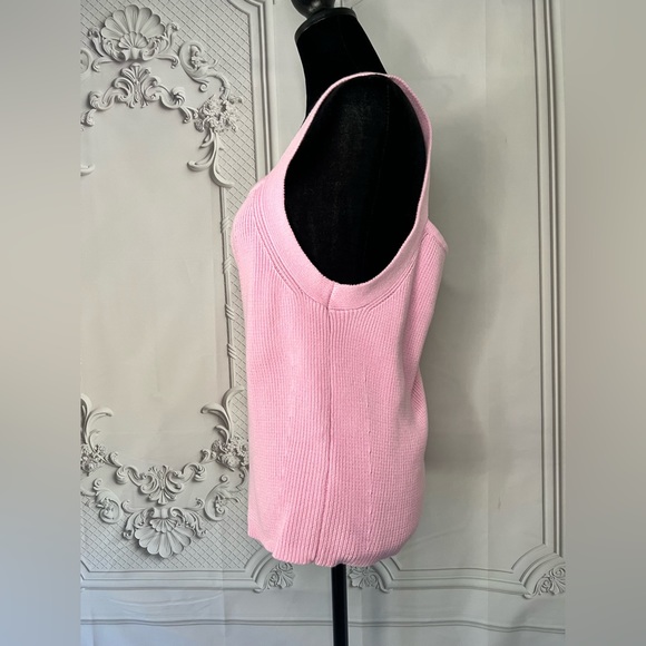 ASOS DESIGN Curve knitted square neck pink cami - Picture 3 of 6